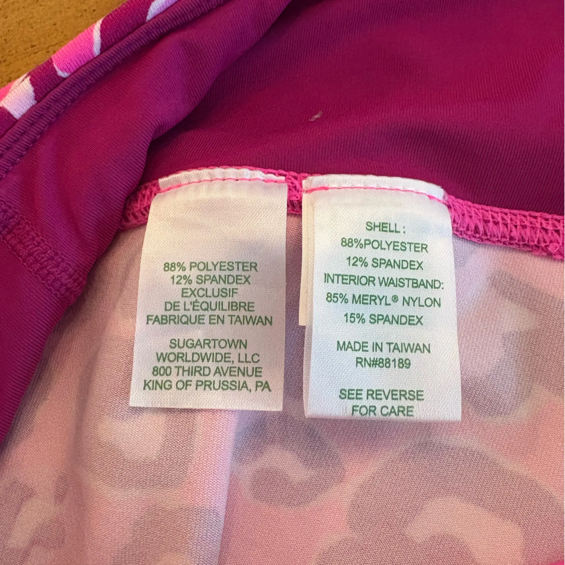 Lilly Pulitzer Leggings Womens M Pink Leopard Print Luxletic Weekender UPF 50 - Image 6