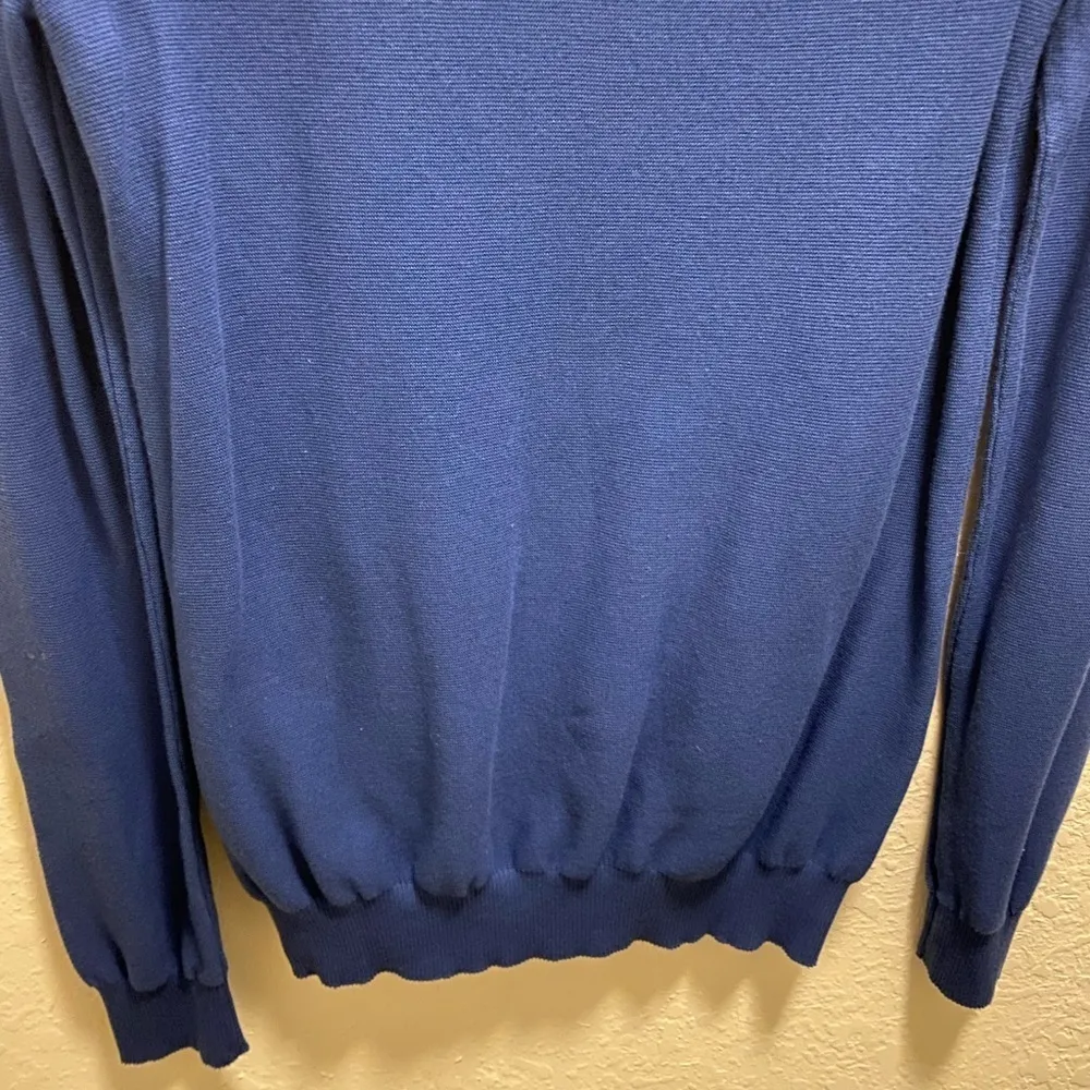 Paul & Shark Yachting Blue Chain Detail Sweater Size Medium - Image 5