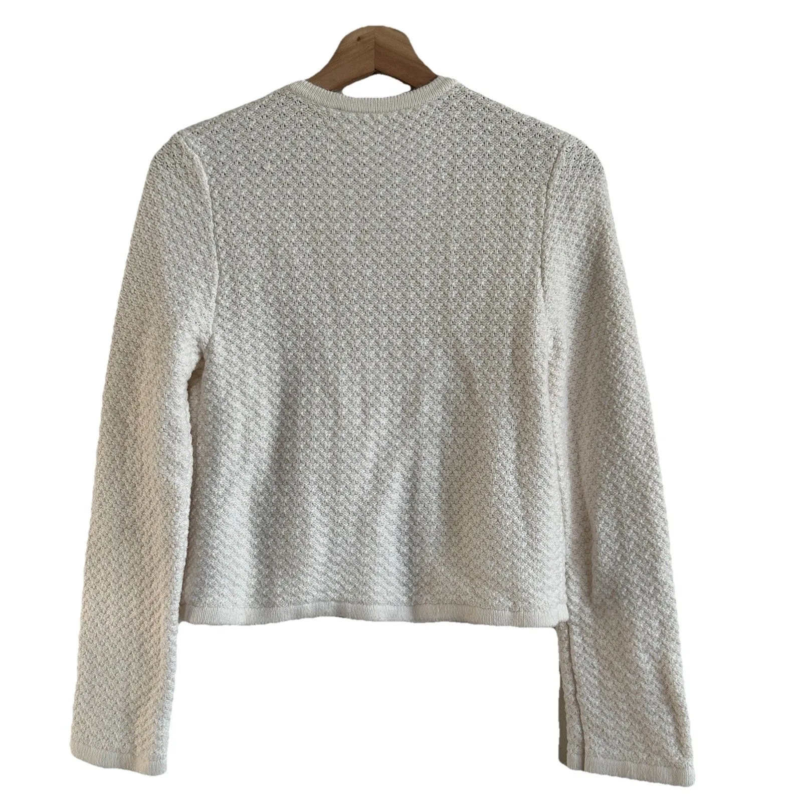 Abercrombie & Fitch Y2K Cardigan Knit Gold Button Crop Sweater S - Image 2