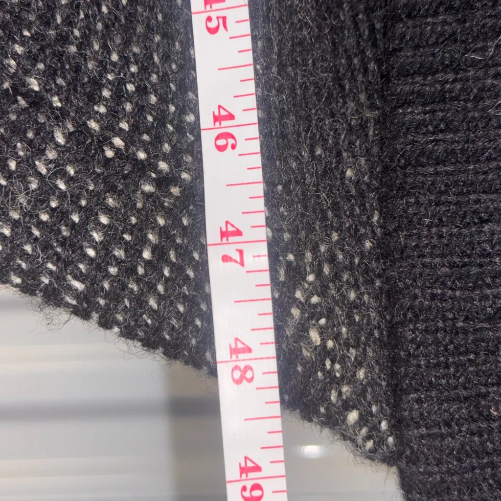 BELLDINI Black White Long Cardigan Duster Medium - Image 6