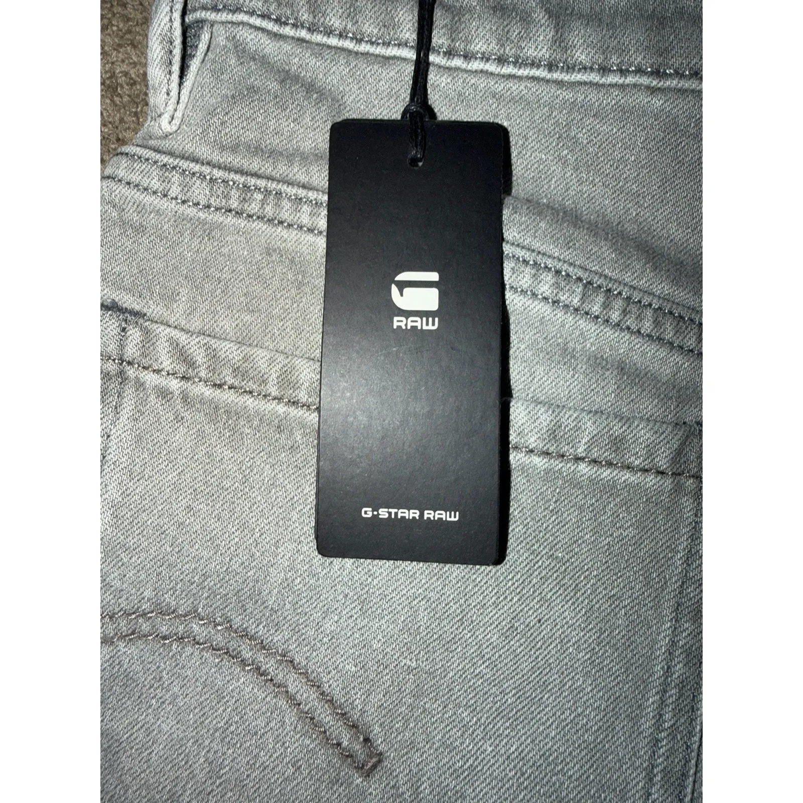 G-Star RAW Stray Ultra High Waist Denim Shorts Size 26 NWT Sun Faded Skyrocket - Image 6