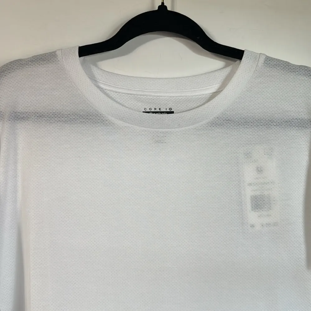 Reebok Core 10 S/S Crewneck Mesh Tee White Size M NWT - Image 3