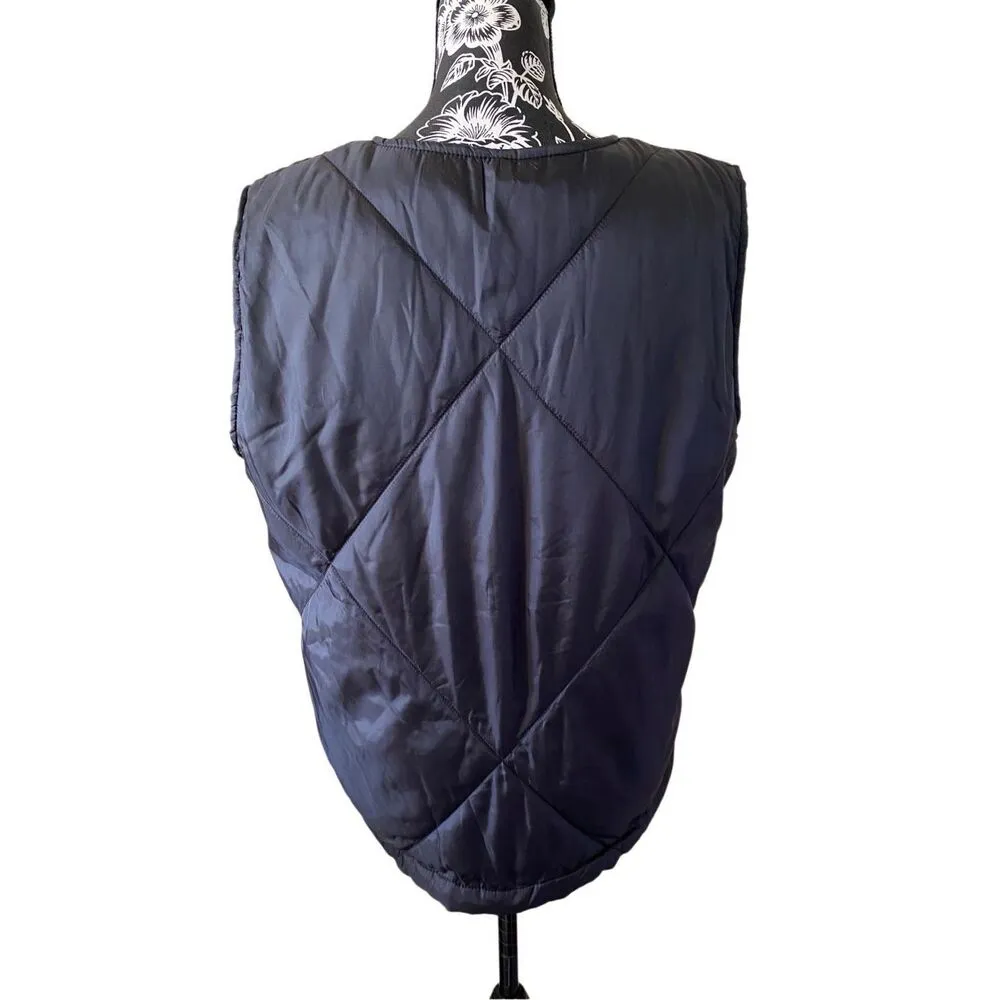 Socialite Oversized Quilted Vest Outdoors Preppy Casual All Season Everyday - Image 2