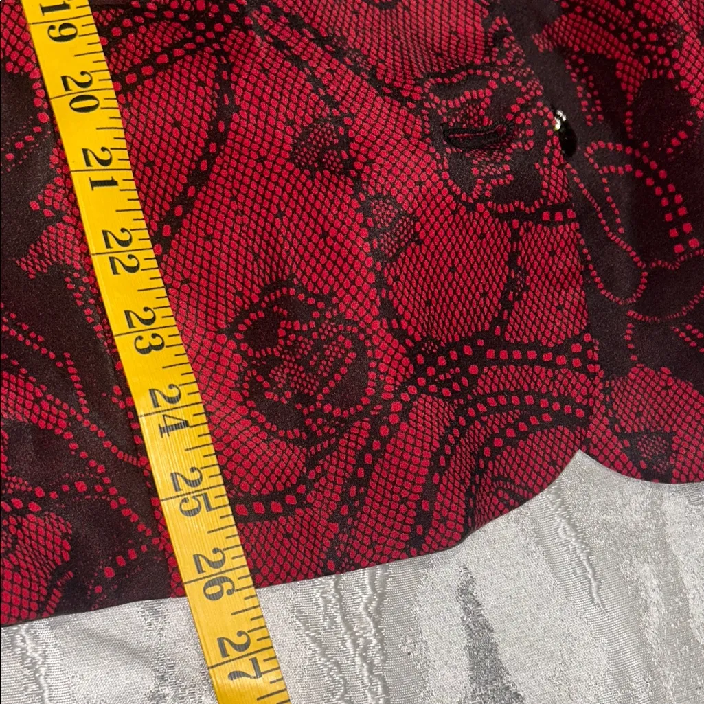 Midnight Velvet Red and Black Blazer Size 22W - Image 7