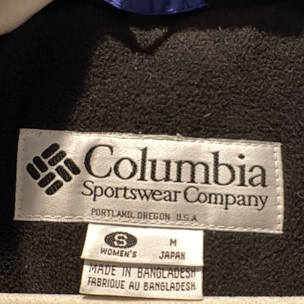 Columbia Vintage 90s Purple Black Ski Jacket Women’s S Teal Trim - Image 13