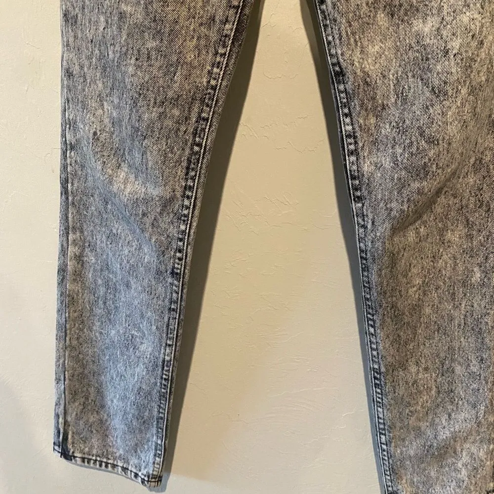 Vintage Lee white black grayish ash wash skinny denim jeans - Image 3
