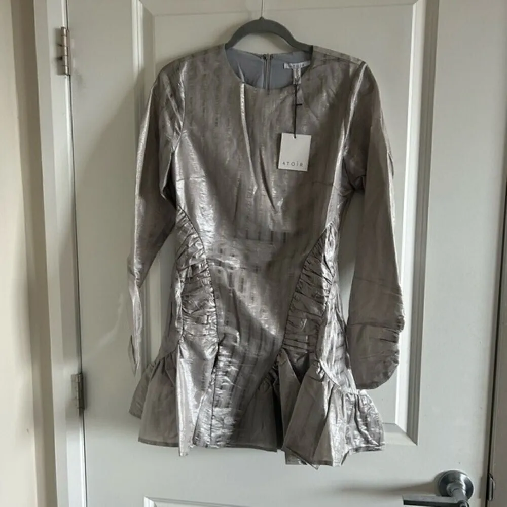 Atoir Walk Me Home Cocktail Mini Dress in Gray Size 4 - Image 10