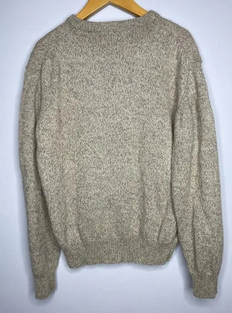 Eddie Bauer women’s Wool country Floral knit crewneck sweater wool blend size M - Image 7