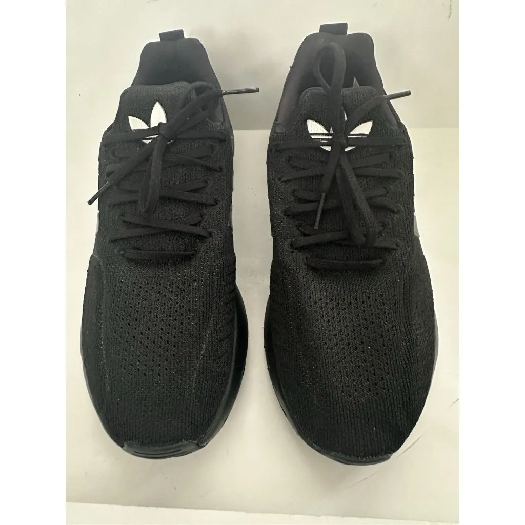 adidas Originals Swift Run 22 Core Black Knit Running Sneakers Womens New No Box - Image 6