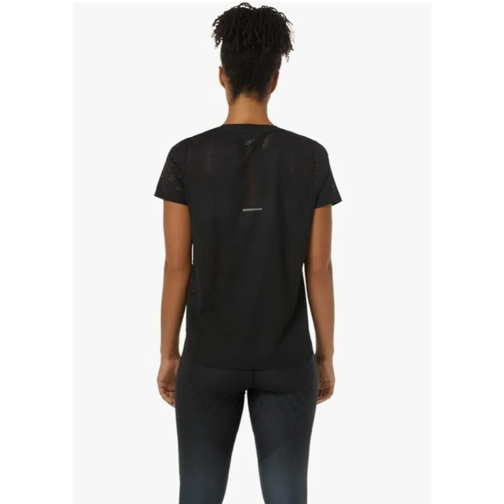 Asics Shirt Ventilate Actibreeze Women Small Short Sleeve Dri Wick Running Top Black Size undefined - Image 2