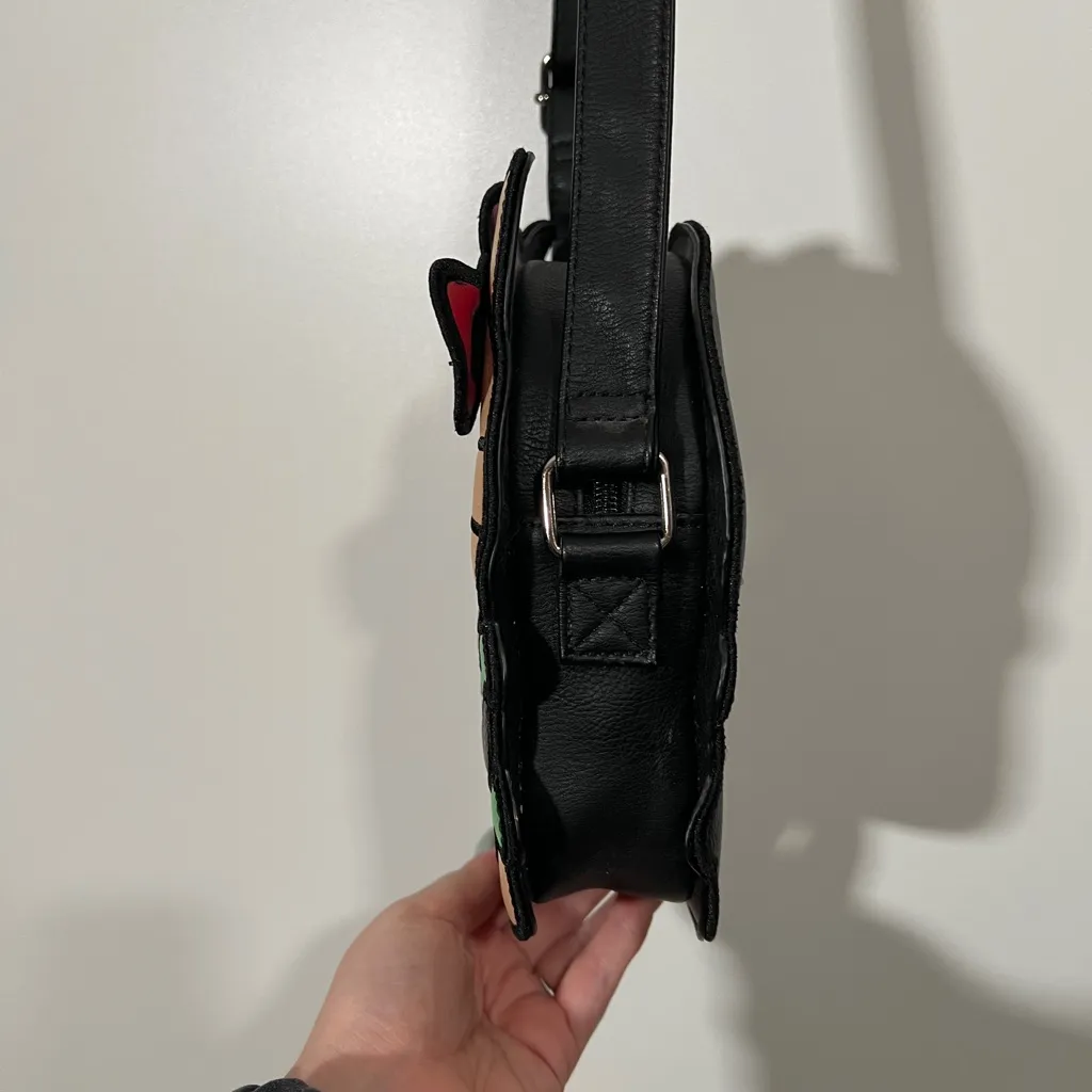 Rare Loungefly Hello Kitty Sanrio Burger Purse Crossbody Zipper - Image 8