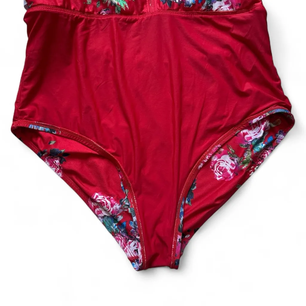 Modcloth The Lauren Floral One Piece Swimsuit Size XL - Image 7