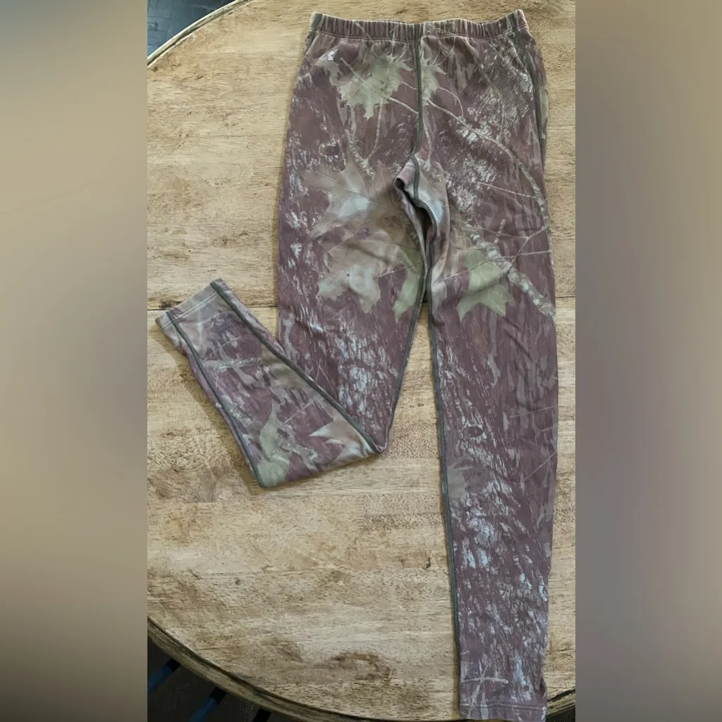 Under Armour Cold Gear X Mossy‎ Oak BreakUp Women’s Sz M Camo Leggings - Image 3