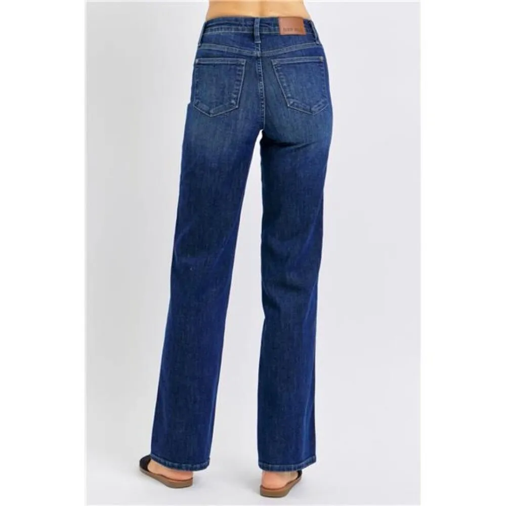 Judy Blue Full Size Tummy Control Straight Jeans Plus‎ Size - Image 6