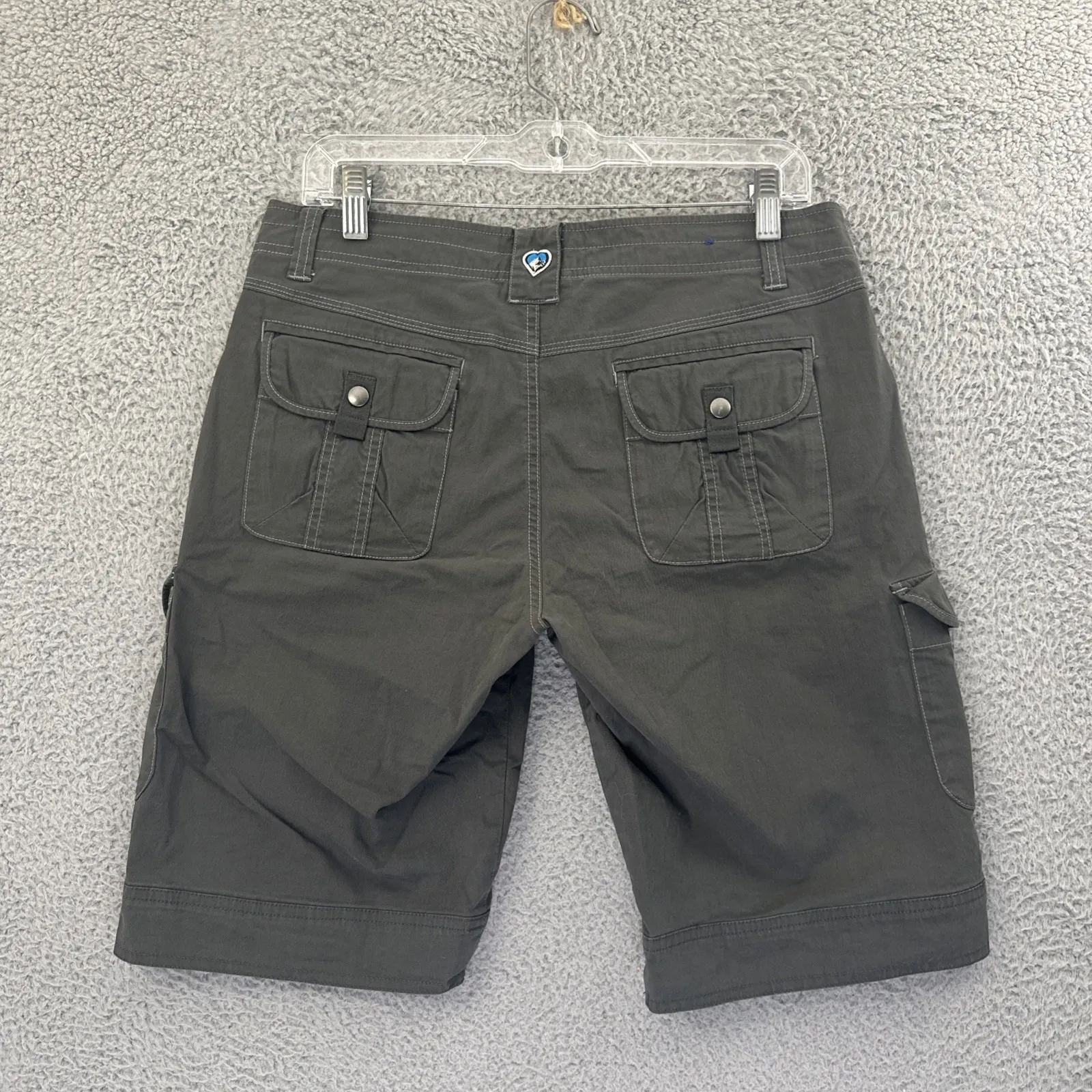 Kuhl Splash Cargo Bermuda Shorts 10.5" Gray Hiking Travel Outdoor Women's 8 - Image 2