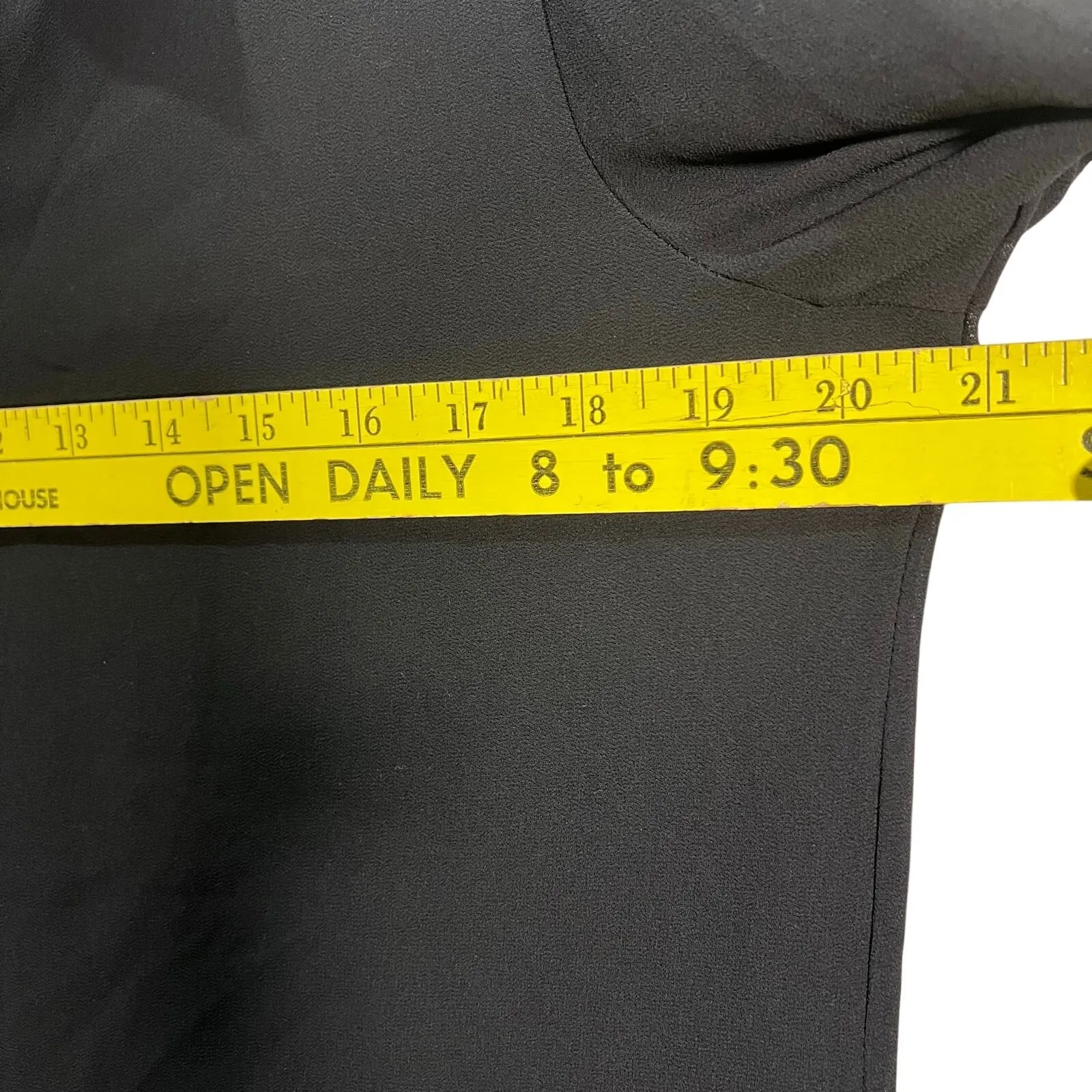 Love Tree Large Faux Leather Trim Button Up Sheer professional Career blouse - Image 5