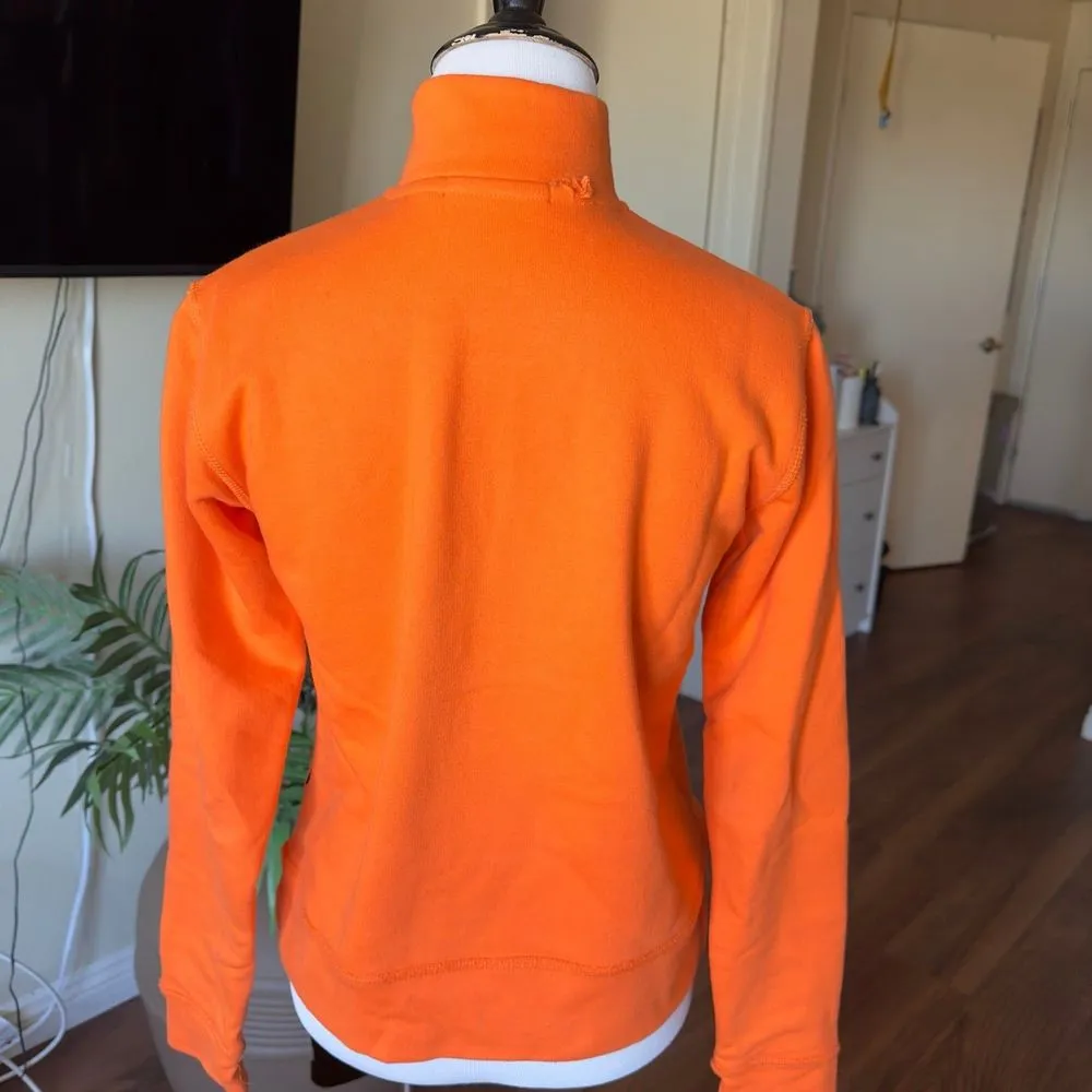 obey anya orange quarter zip sweater - Image 5