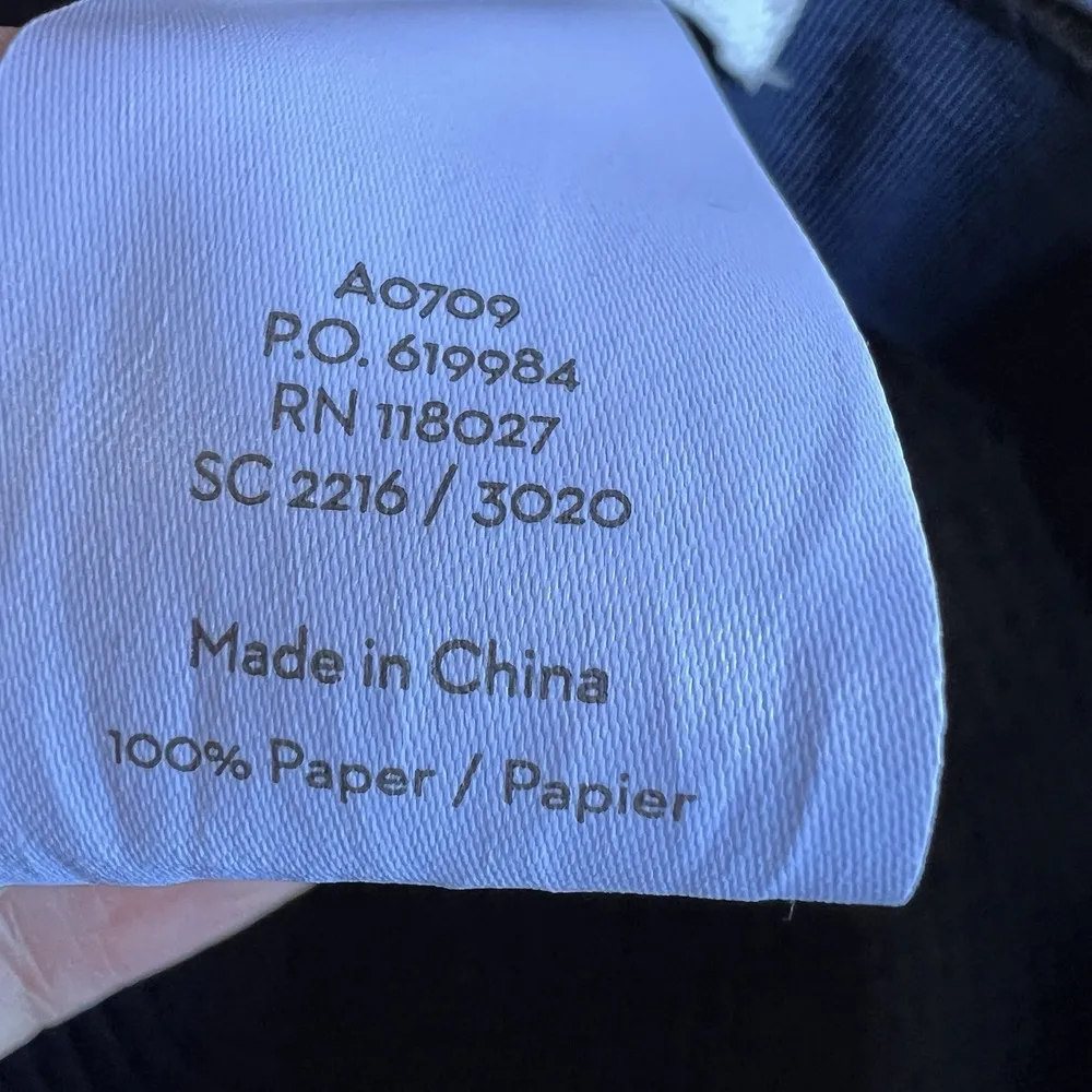 Boden Sun Hat Wide Brim Navy Vacation Beach Nautical Floppy Paper 21.5 Small/Med - Image 11