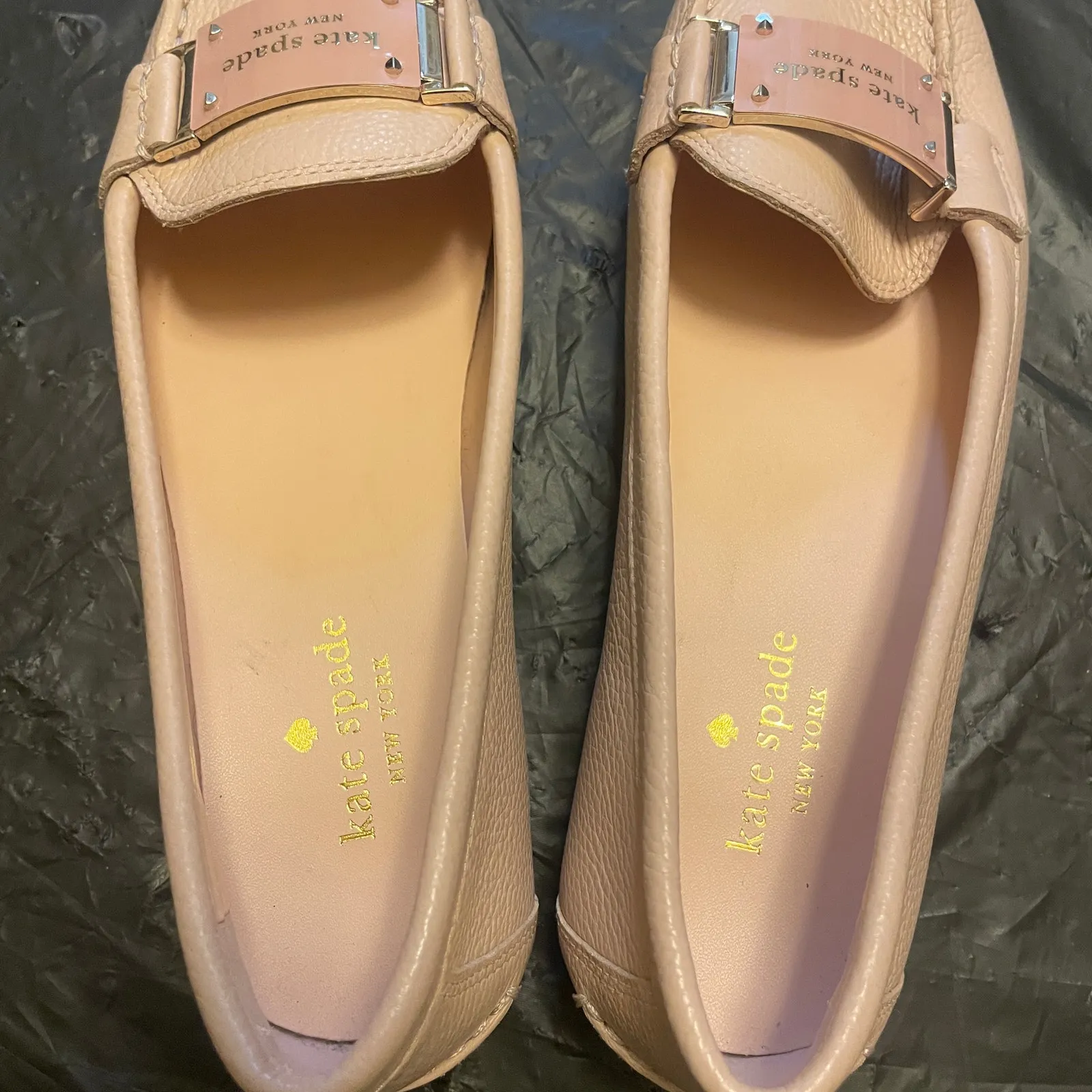 Kate Spade Chesire Leather Loafers - Women Size 7B - Pink - Image 6