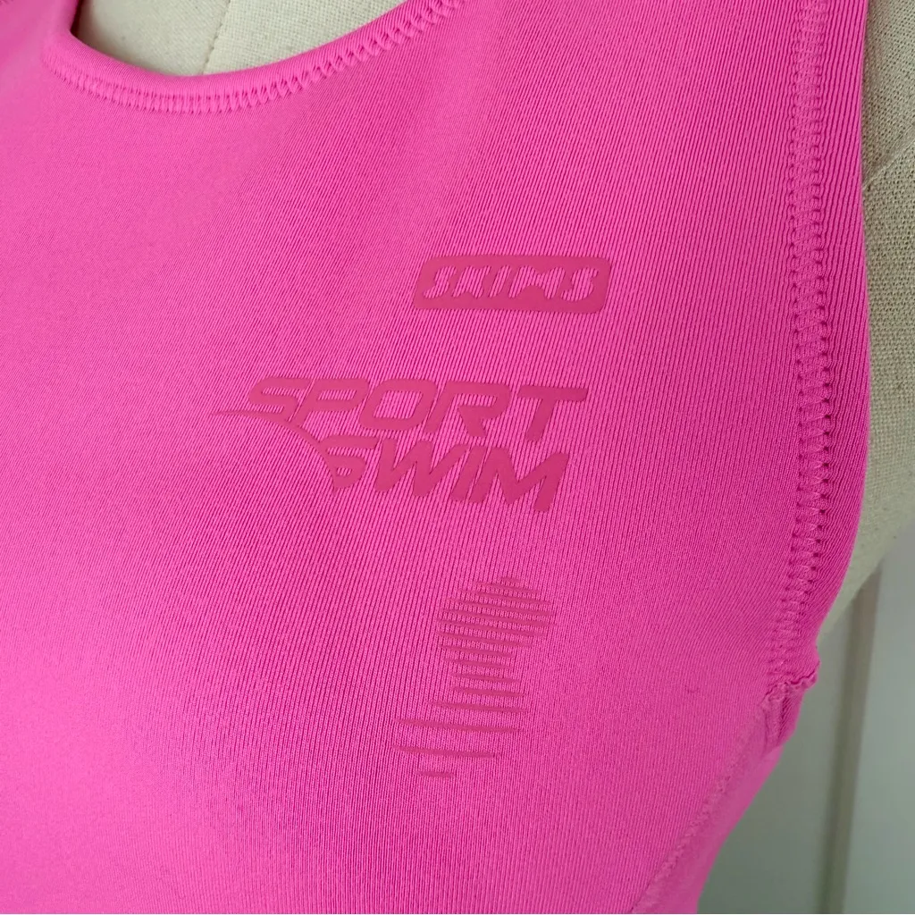 Skims Neoprene Swim Bikini Top Taffy Pink Sz 2X NWT - Image 6