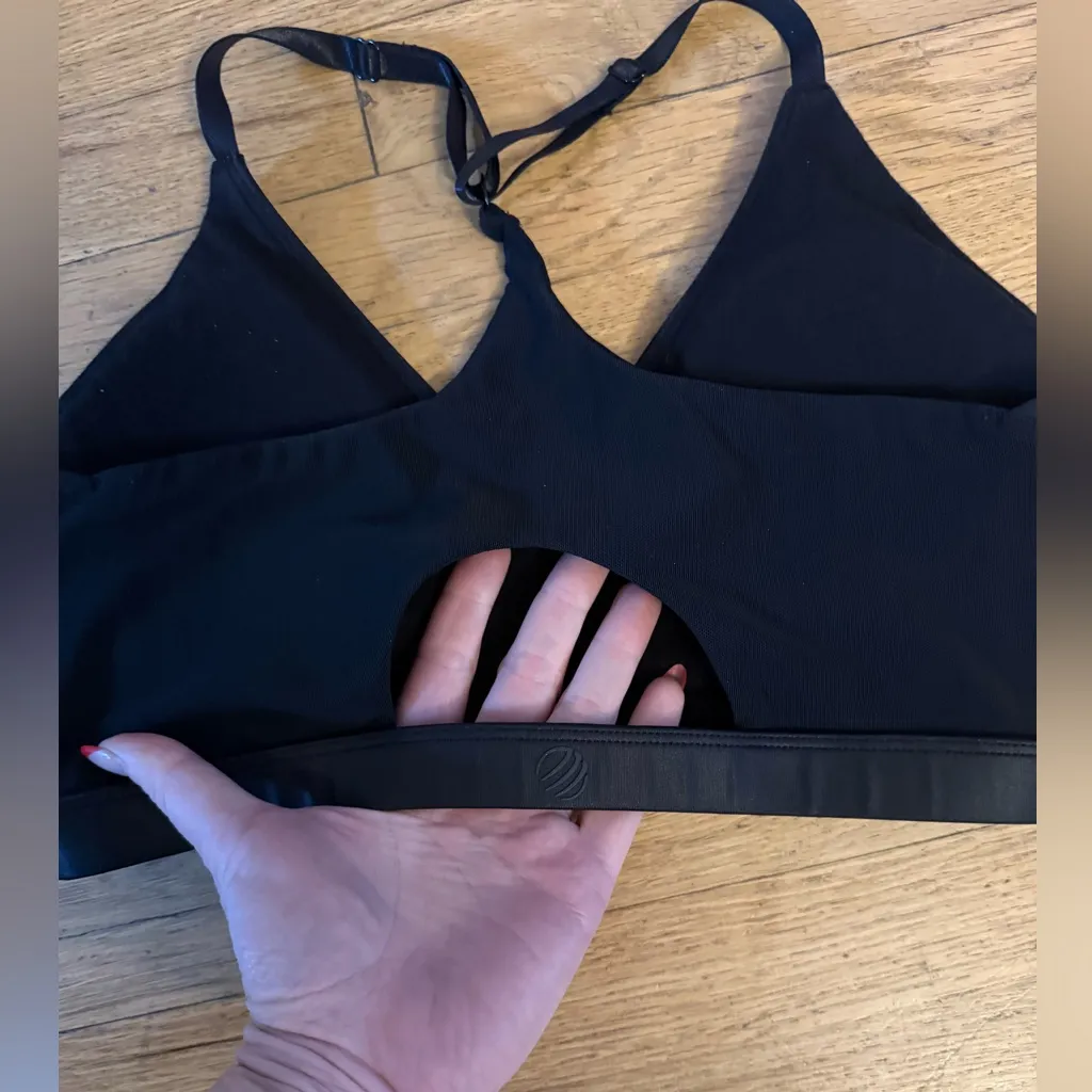 MPG Sportswear Black Faux Leather Sports Bra & Leggings Set - Image 12