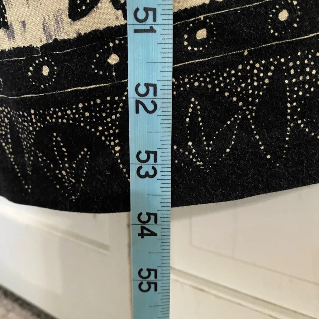 All That Jazz Black Tan Paisley Sleeveless Slit Zip Dress Size‎ 9/10 - Image 3