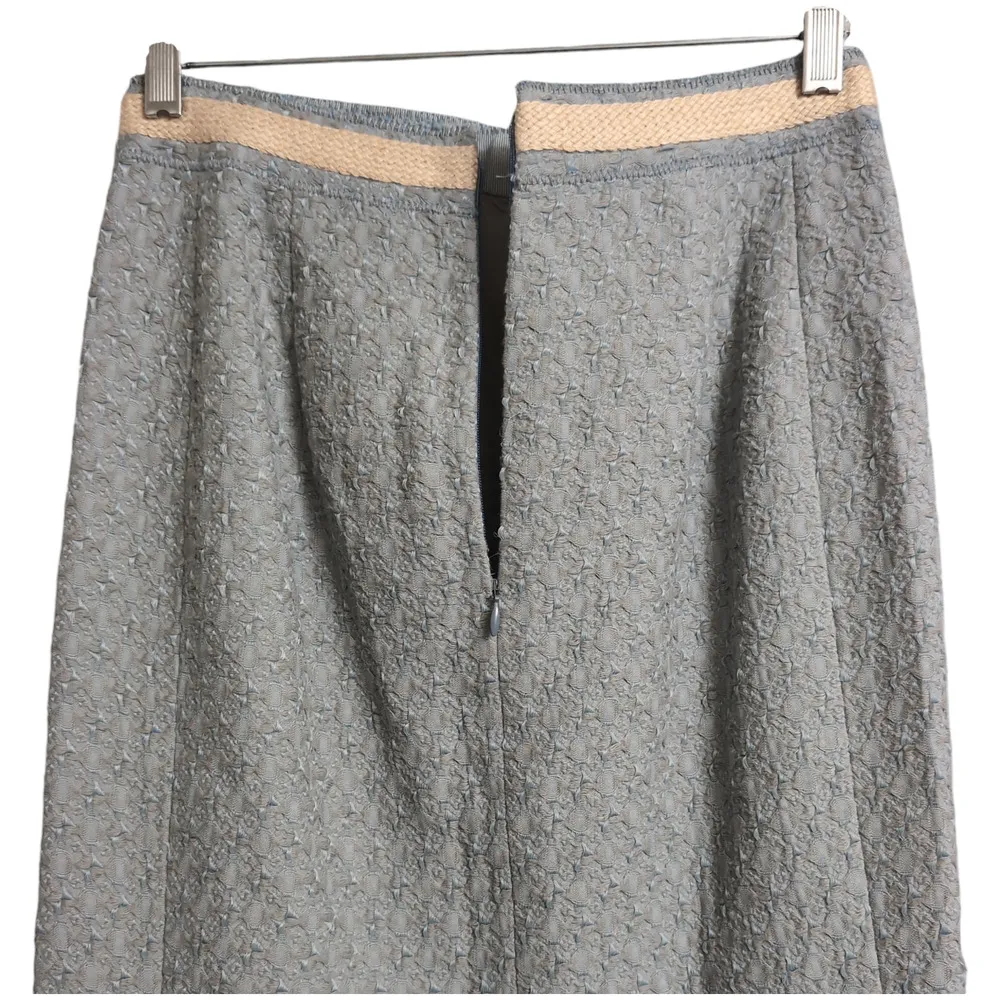 Moschino Black Textured Knee Length Pencil Skirt Office Professional Size 8 - Image 5