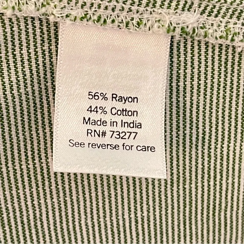 NEW‼️LAUREN CONRAD Pinstripe Ruffle Peplum Sleeveless Top w/‎ Belt, 1X - Image 7