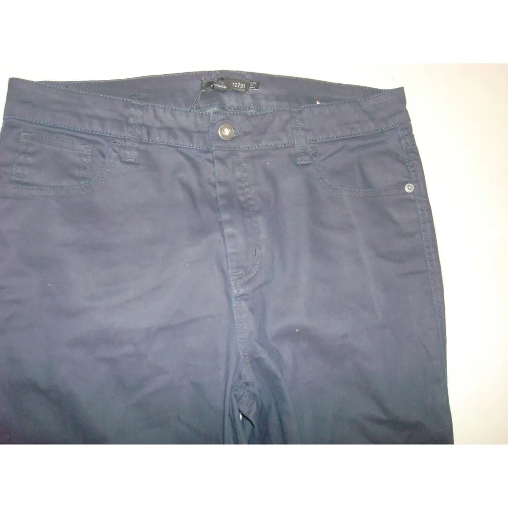 New NWT Womens 12 Short Prana Oday Jeans Denim Midnight Wash Blue 31 X 28 Dark - Image 3