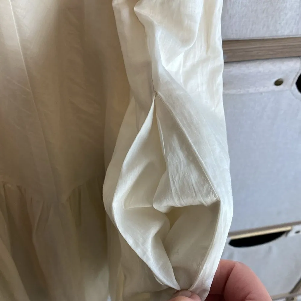 L’Academie Revolve Ovie white cotton tiered mini - Image 8