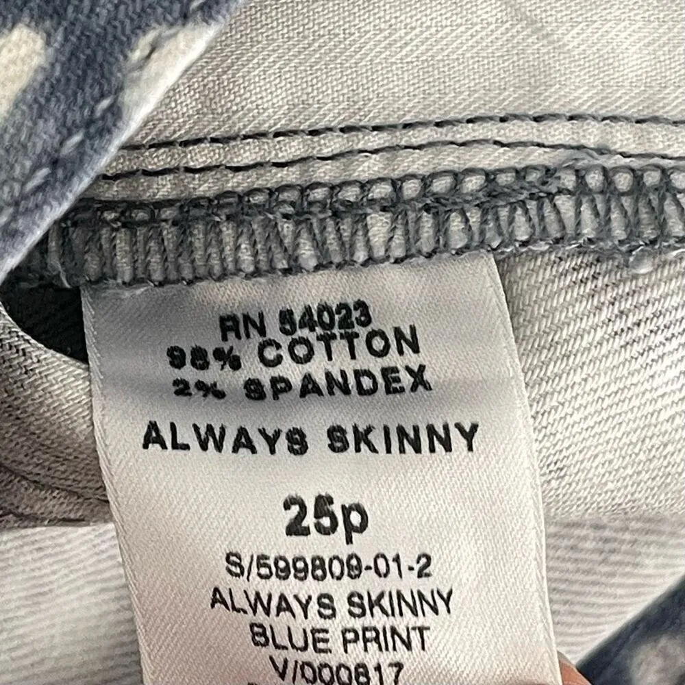 NWT GAP 1969 Low Rise Always Skinny Jeans (Blue Polka Dot) - 25P - Image 10