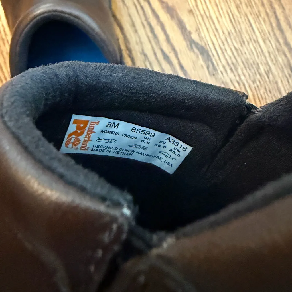 Timberland PRO Women’s Newbury Casual Alloy Toe Work Shoes Brown 8M EU 38.5 Size 8 - Image 9