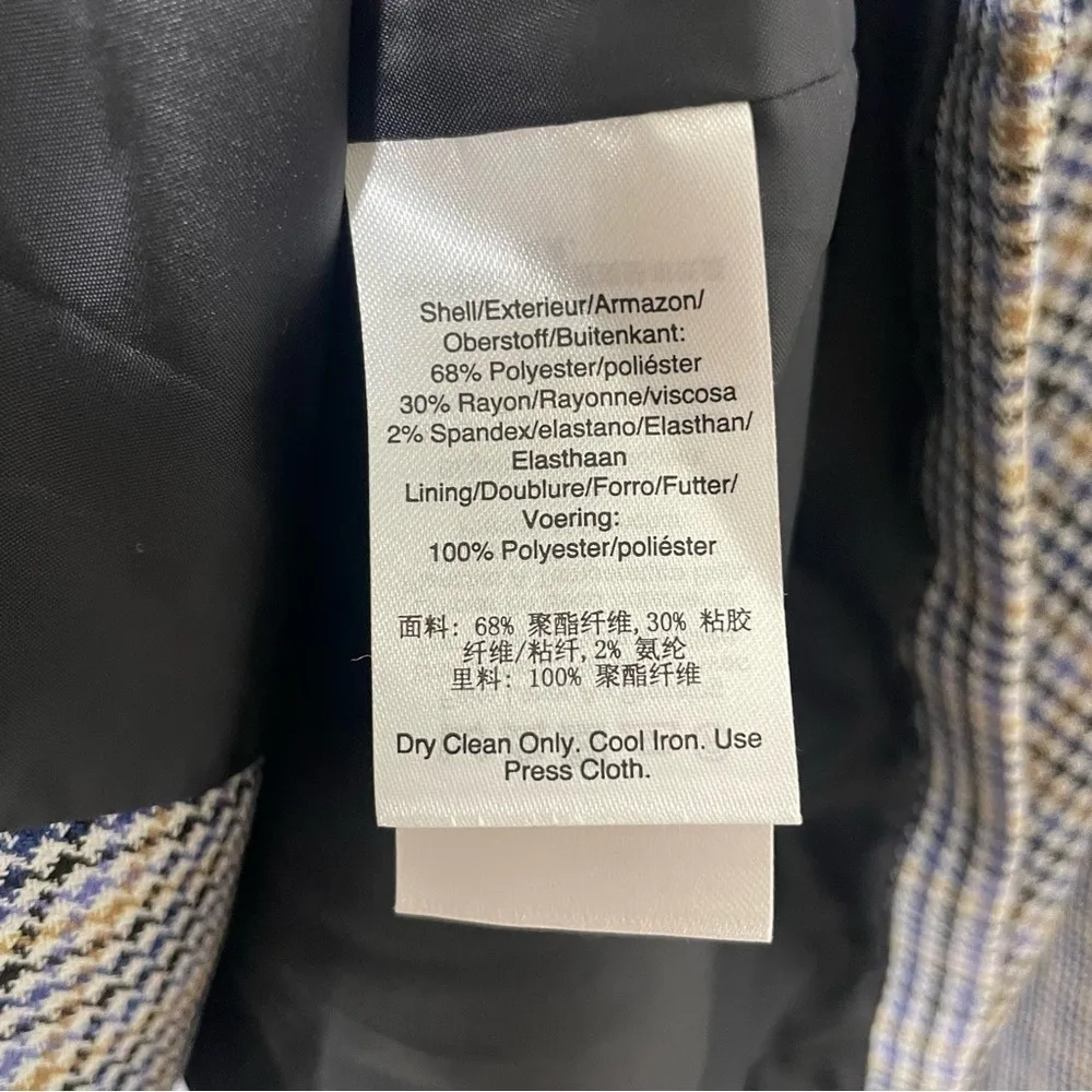 DKNY Women's Houndstooth Collarless Blazer - Image 9