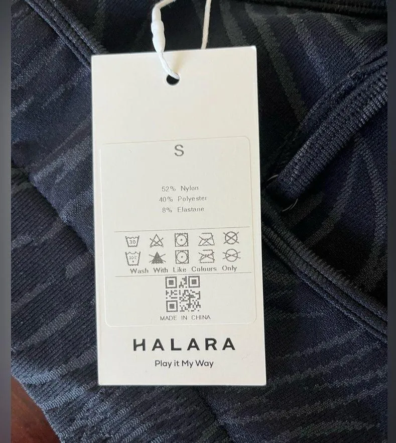 Halara Black Zebra stripe  sport bra - Image 6