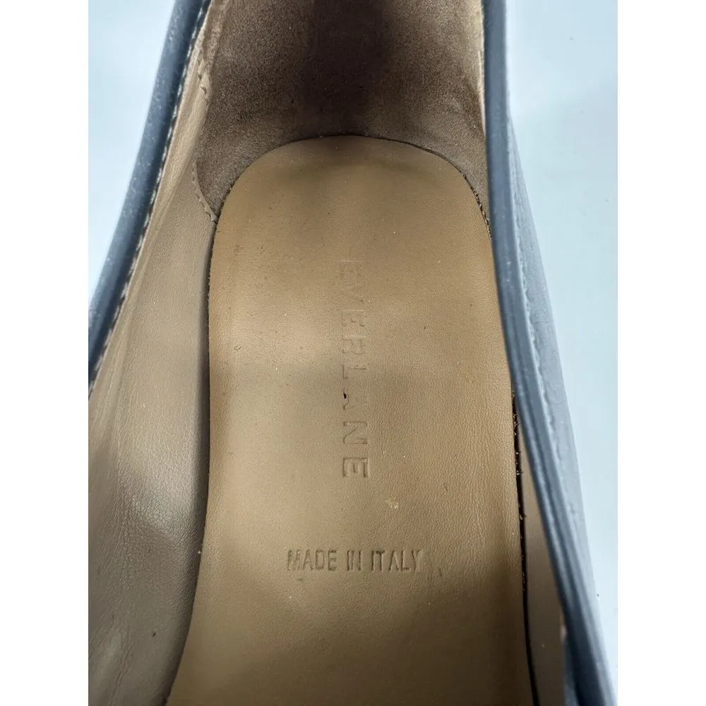 Everlane Shoes Womens 9 Blue Leather Loafers The Street Casual‎ Comfort Oxfords - Image 10