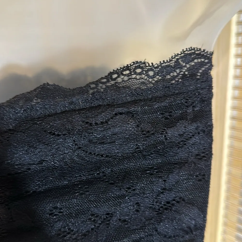 Lulus Black Lace Bandeau Bra Top Lined Medium - Image 11