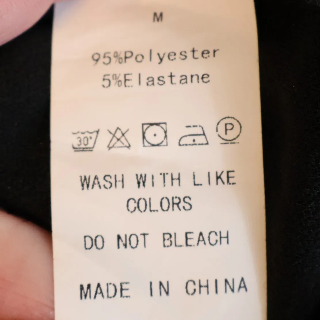 Y2K Black Ruffle Asymmetrical Midi Slip Dress NYE LBD Party Vintage Size M Size M - Image 5