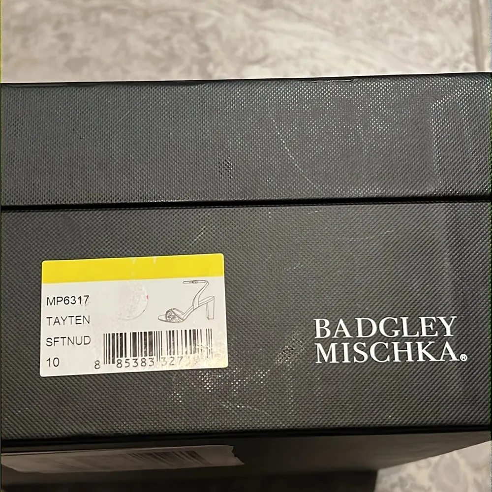 NWT Badgley Mischka Tayten Satin and Mesh Sandals with Crystals Size 10 +DustBag - Image 13