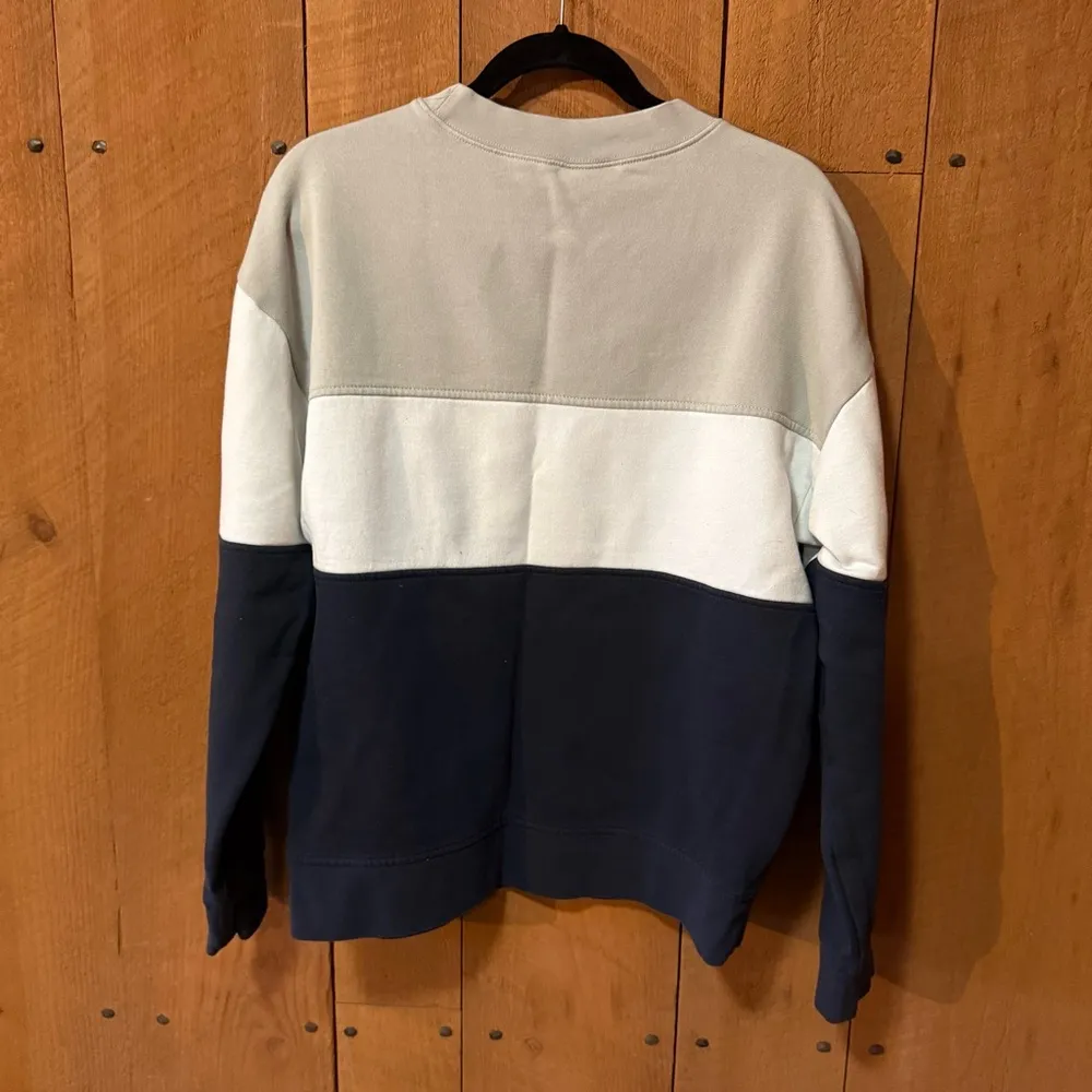 Charles River Unisex Westerly Crewneck Sweatshirt-blue/white/gray block- M - Image 4