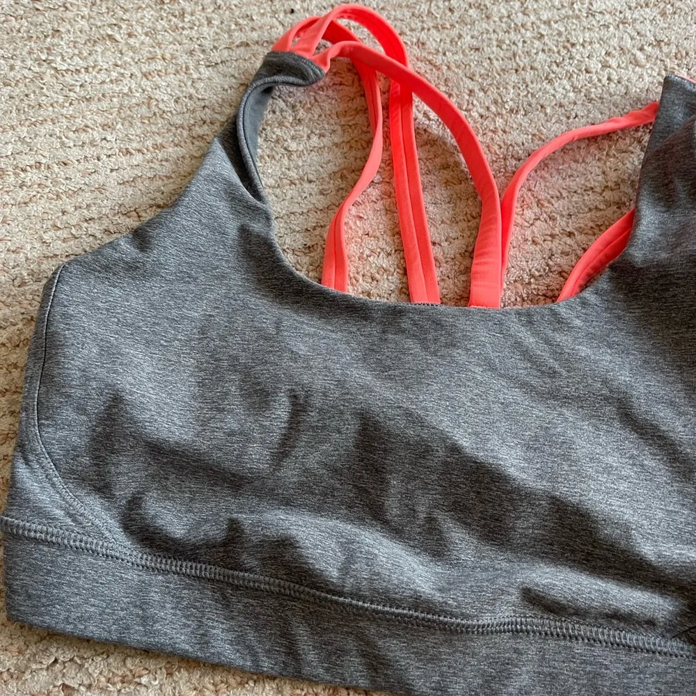 Lululemon Grey Sports Bra - Image 2
