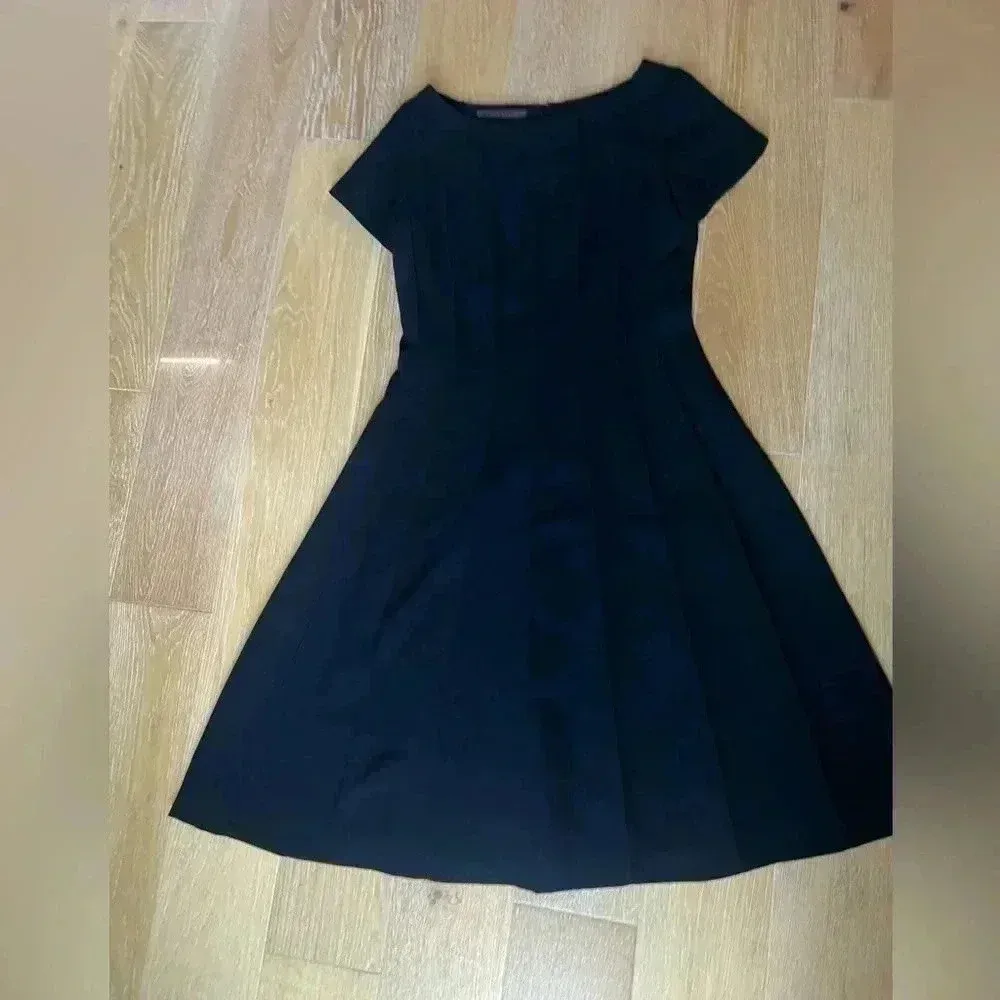 Vintage Anne Klein Long Sheath Dress Women's Size 6 Petite  Zip Back Lined‎ - Image 11