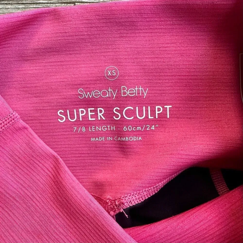 Sweaty Betty super sculpt pink leggings - Image 9