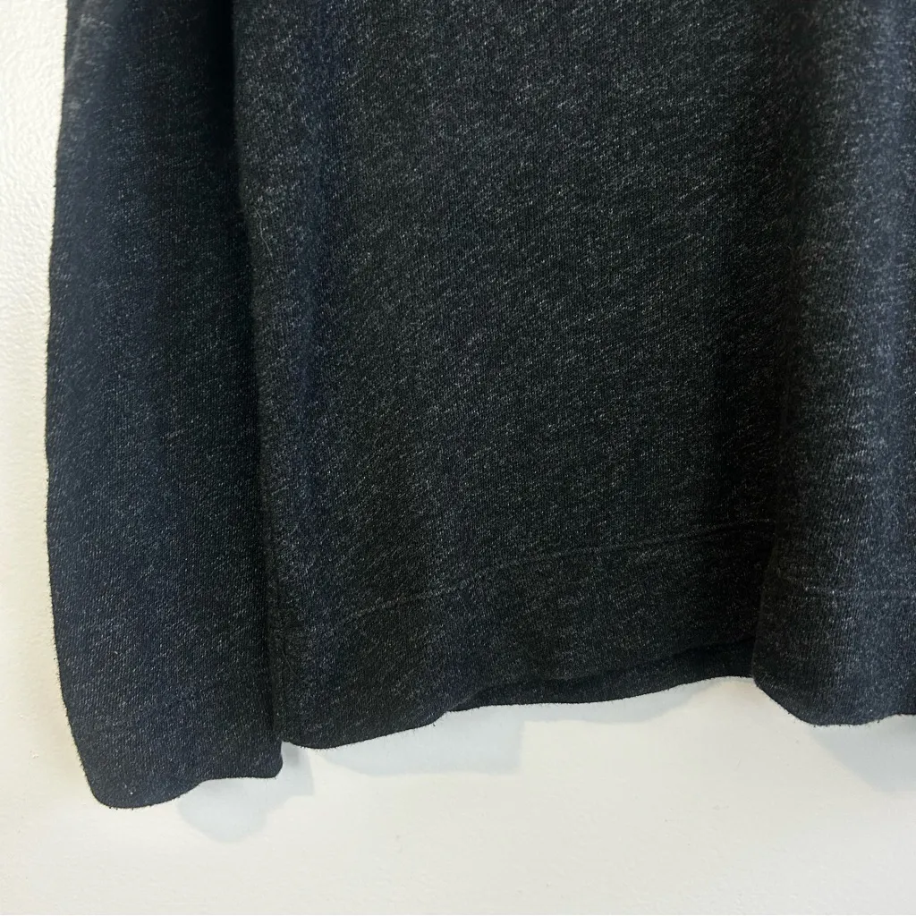 James Perse Standard Black Long Sleeve V-Neck Sweatshirt Size 2 Medium - Image 8