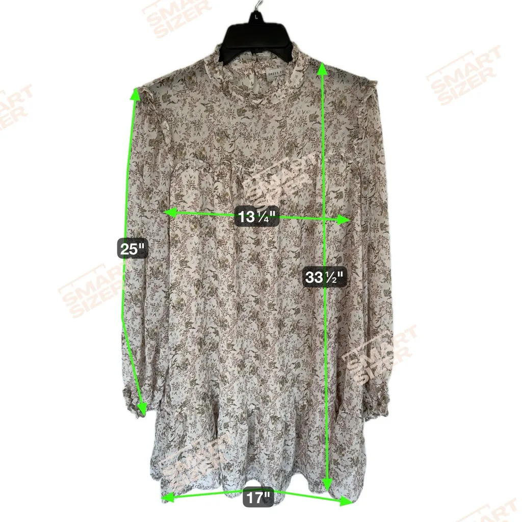 Dress Forum Los Angeles Dress Womens Beige Floral Sheer Lined- - Image 3