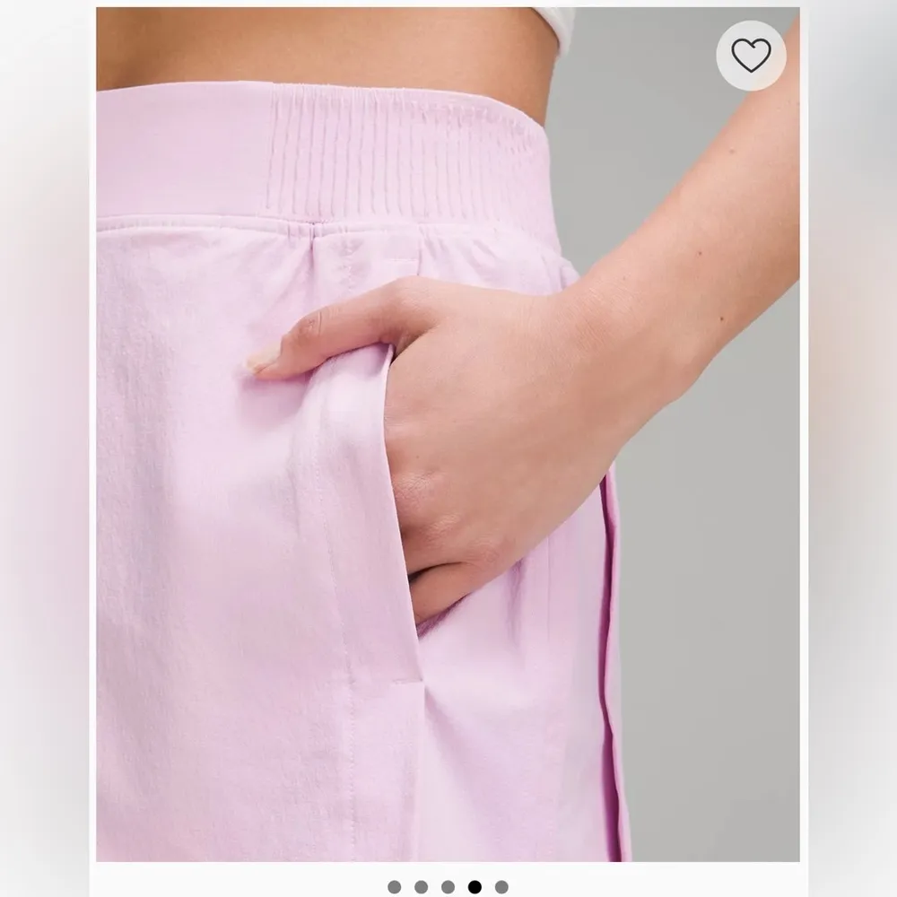 NWT Stretch Woven Relaxed-Fit High-Rise Short 4" /Vitapink - Image 4