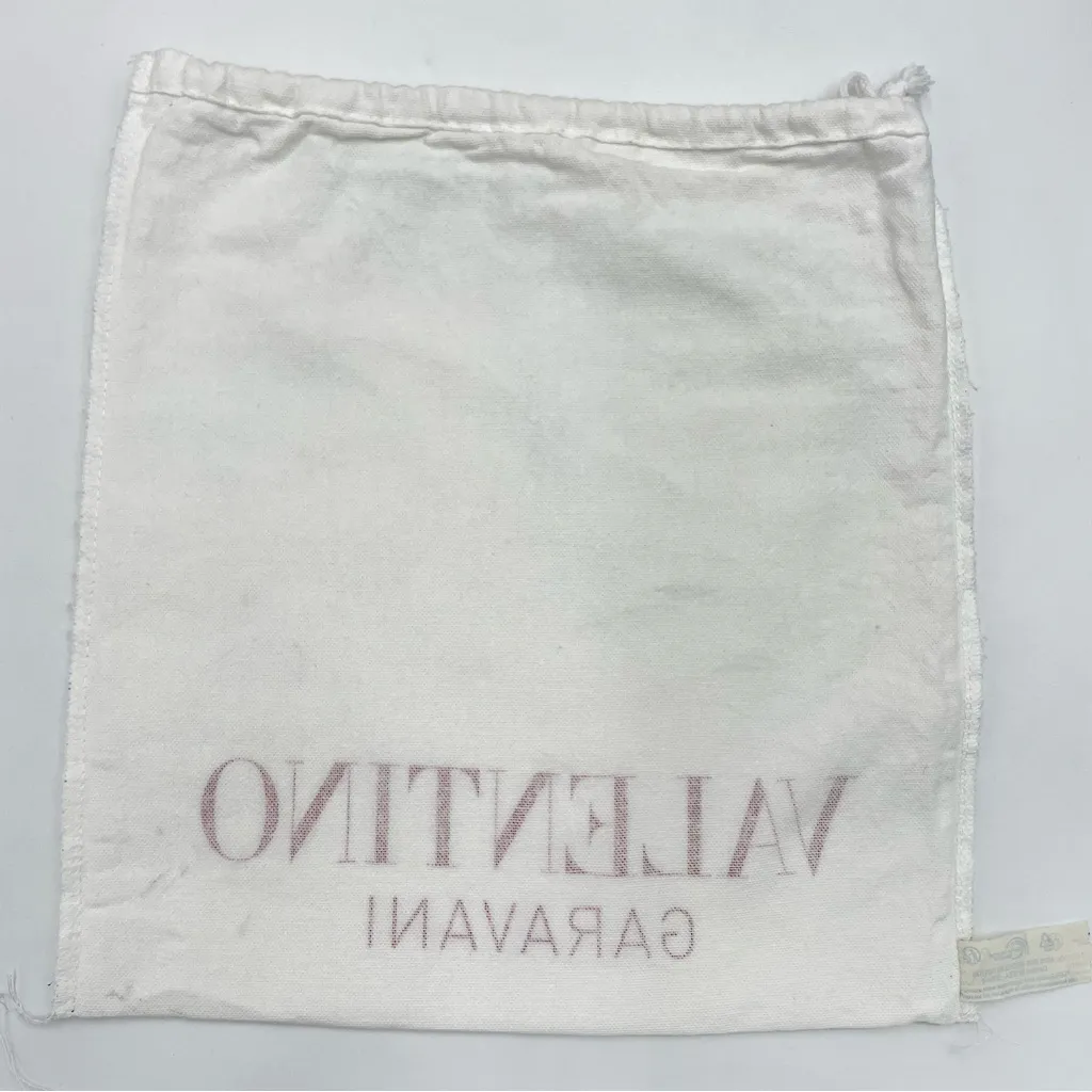 Valentino Garavani Dust Cover Set of 2 Storage 11x12 Bag Shoe Purse White Travel - Image 11
