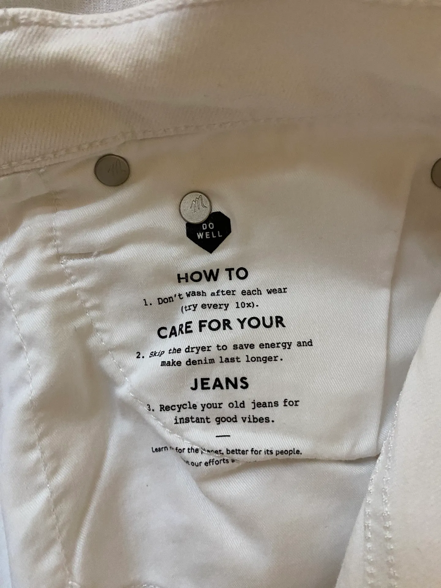 White Vintage Jeans  - Image 5