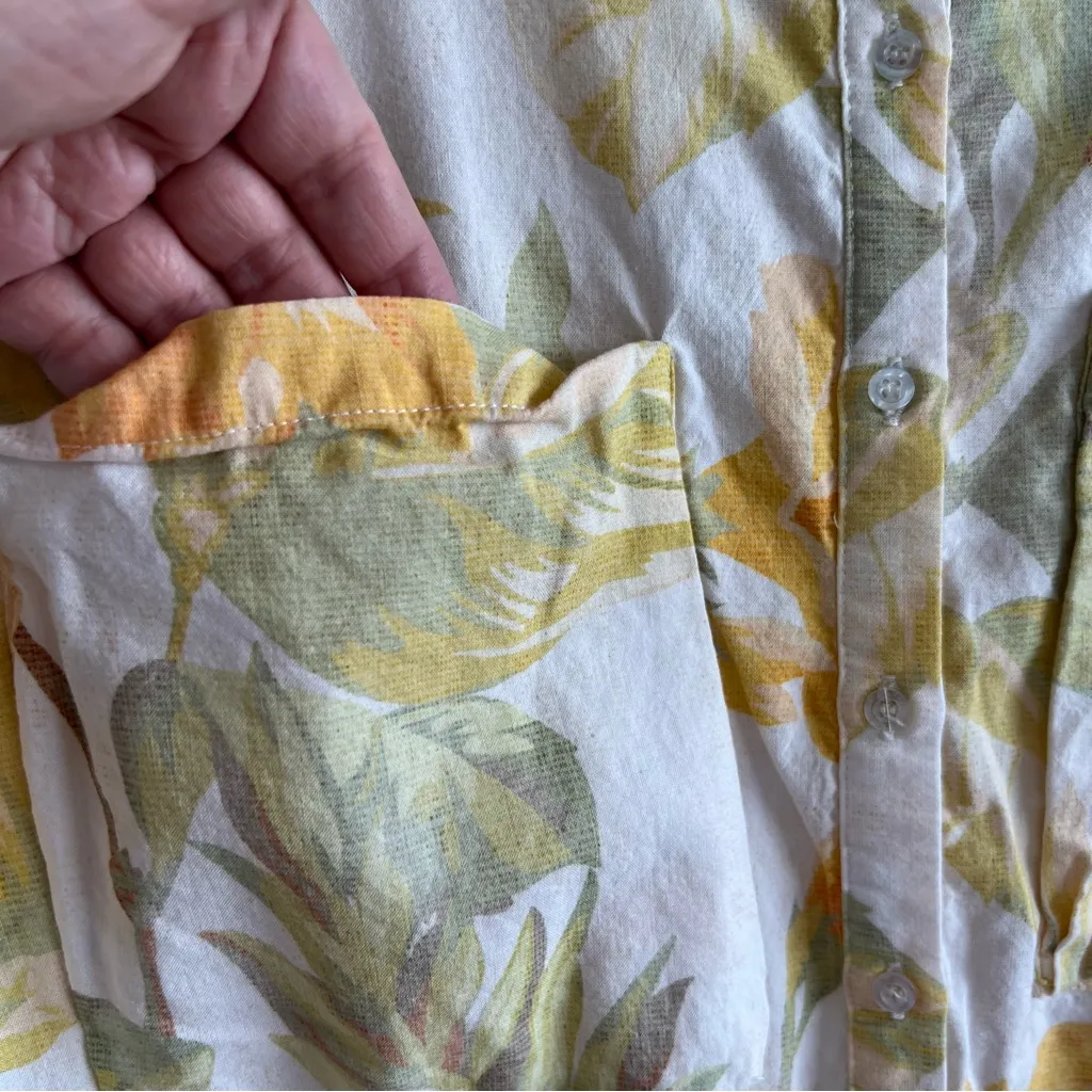 Le Salty Label NWOT Women’s Jerry White‎ Citrus Floral Romper Size Small White - Image 10