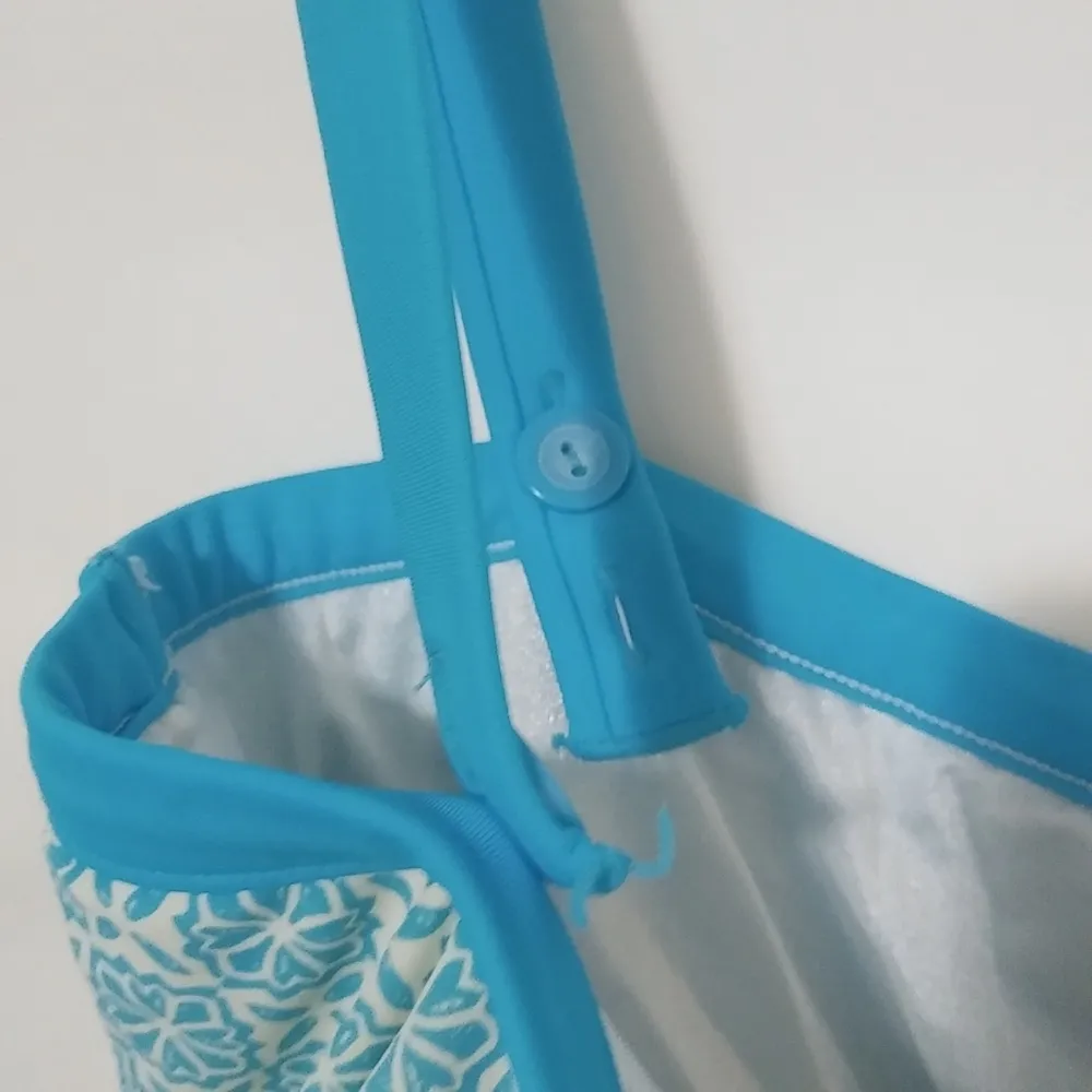 Maxine of Hollywood 12 Turquoise One Piece Swim Suit - Image 5