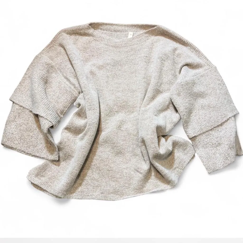 Layered Bell Sleeve Sweater‎ - Image 3